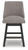 Ashley Neymorton Dark Grayish Brown Counter Height Barstool (Set of 2) D618-324