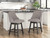 Ashley Neymorton Dark Grayish Brown Counter Height Barstool (Set of 2) D618-324