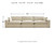Benchcraft Elyza Linen 3-Piece Sectional Sofa