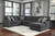 Benchcraft Tracling Slate 3-Piece Sectional with Chaise