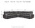 Ashley Samperstone Gray 5-Piece Power Reclining Sectional