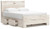 Ashley Lawroy Light Natural Queen Panel Bed with Storage