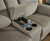 Ashley Next-Gen Gaucho Putty Reclining Loveseat with Console