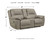 Ashley Next-Gen Gaucho Putty Reclining Loveseat with Console