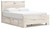 Ashley Lawroy Light Natural Queen Panel Bed with Storage B100/13/B2310/54/57/60(2)