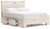 Ashley Lawroy Light Natural Queen Panel Bed with Storage B100/13/B2310/54/57/60(2)
