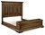 Ashley Channley Brown King Panel Storage Bed