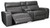 Ashley Samperstone Gray 3-Piece Power Reclining Sectional Loveseat