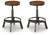 Ashley Torjin Brown Gray Counter Height Stool (Set of 2)