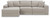 Benchcraft Next-Gen Gaucho Gray 3-Piece Sectional Sofa with Chaise 18304/17/46/64