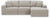 Benchcraft Next-Gen Gaucho Gray 3-Piece Sectional Sofa with Chaise 18304/17/46/64