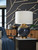 Ashley Adara Blue Gold Finish Table Lamp