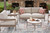 Ashley Big Creek Cove Beige Outdoor Love/Chairs/Tables Set (Set of 5)