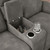 Ashley Next-Gen Durapella Slate Power Reclining Loveseat with Console