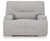 Ashley Acklen Place Pewter Oversized Power Recliner