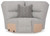 Ashley Acklen Place Pewter 7-Piece Power Sectional Reclining Sofa with Storage Console