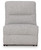 Ashley Acklen Place Pewter 7-Piece Power Sectional Reclining Sofa with Storage Console