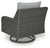 Ashley Elite Park Gray Outdoor Swivel Lounge with Cushion