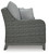 Ashley Elite Park Gray Outdoor Loveseat with Cushion
