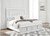 Ashley Chalanna White King Upholstered Storage Bed