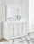 Ashley Chalanna White Dresser and Mirror