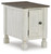 Ashley Havalance White Gray Chairside End Table