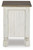Ashley Havalance White Gray Chairside End Table