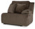 Ashley Top Tier Chocolate 3-Piece Reclining Sofa Chaise Sectional