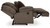 Ashley Top Tier Chocolate 3-Piece Reclining Sofa Chaise Sectional