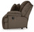 Ashley Top Tier Chocolate 3-Piece Reclining Sofa Chaise Sectional