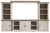 Ashley Havalance Two-tone 4-Piece Entertainment Center