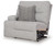 Ashley Acklen Place Pewter 3-Piece Sectional
