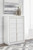 Ashley Chalanna White Chest of Drawers