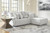 Ashley Top Tier Chocolate 3-Piece Reclining Sectional Sofa with Chaise