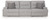 Ashley Acklen Place Pewter 3-Piece Power Reclining Sectional Sofa