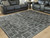 Ashley Elderland Black Gray Washable 7'6" x 9'6" Area Rug