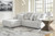Ashley Top Tier Alloy 3-Piece Reclining Sectional Sofa with Chaise 92706/05/41/57
