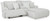 Ashley Top Tier Alloy 3-Piece Reclining Sectional Sofa with Chaise 92706/05/41/57