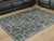 Ashley Elderland Black Gray Washable 5' x 7' Area Rug
