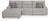 Ashley Acklen Place Pewter 3-Piece Power Reclining Sectional 93605/46/62/79