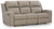 Ashley Lavenhorne Umber Reclining Sofa with Drop Down Table