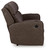 Ashley Lavenhorne Umber Reclining Sofa with Drop Down Table