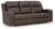 Ashley Lavenhorne Umber Reclining Sofa with Drop Down Table