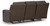Ashley Lavenhorne Pebble Reclining Sofa with Drop Down Table