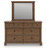 Ashley Chadworth Antique White Dresser and Mirror