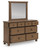 Ashley Chadworth Antique White Dresser and Mirror