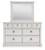 Ashley Chadworth Brown Dresser and Mirror
