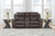 Ashley Lavenhorne Pebble Reclining Loveseat with Console