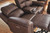 Ashley Beryton Espresso Power Reclining Loveseat with Console