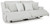 Ashley Top Tier Alloy 2-Piece Reclining Sectional Loveseat